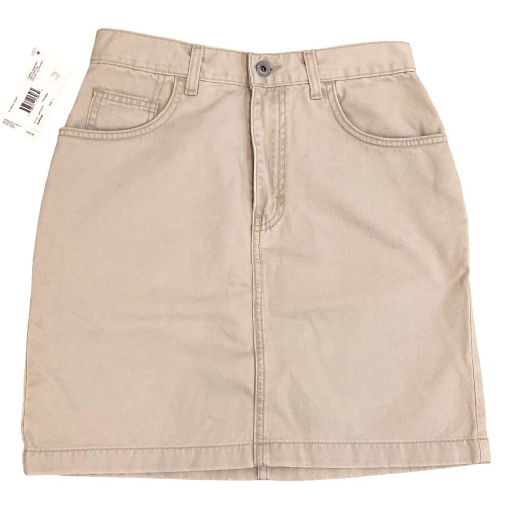 NWT Calvin Klein khakis beige surplus cotton twill casual pencil skirt size 4
